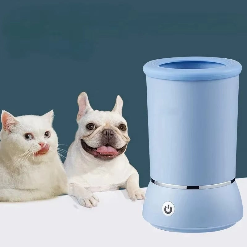 Pet Electric Foot Cleaning Cup with Massage Brush