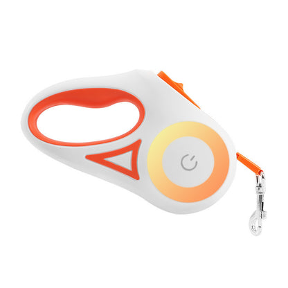 LED Illuminated Retractable Dog Leash
