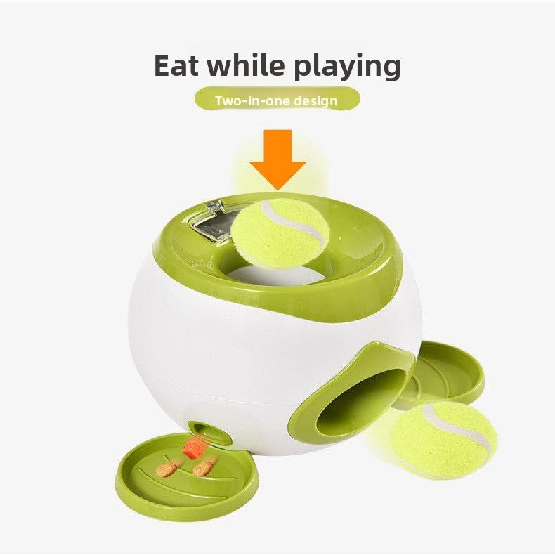 Interactive Pet Tennis Ball Treat Dispenser Toy