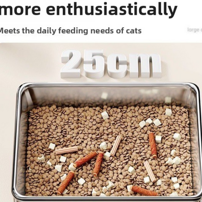 Stainless Steel Elevated Pet Food and Water Bowl