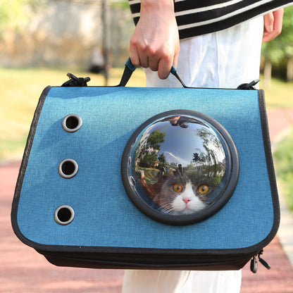 Portable Cat Carrier with Airy Mesh