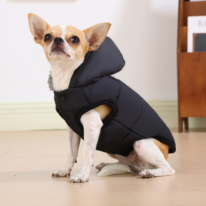 Winter Pet Vest with Hat Set