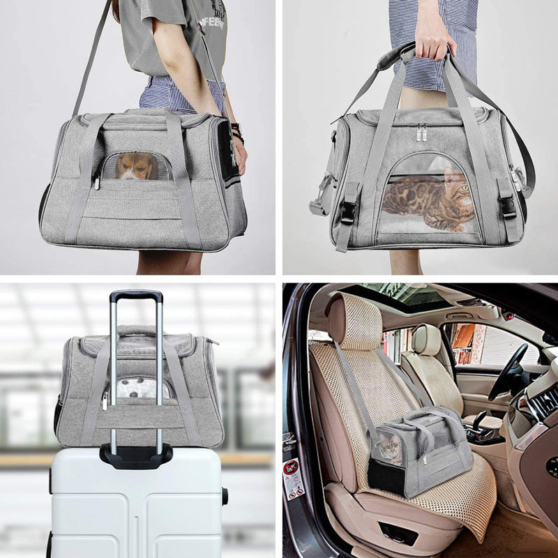 Pet travel handbag for cats