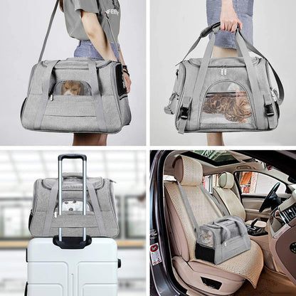 Pet travel handbag for cats