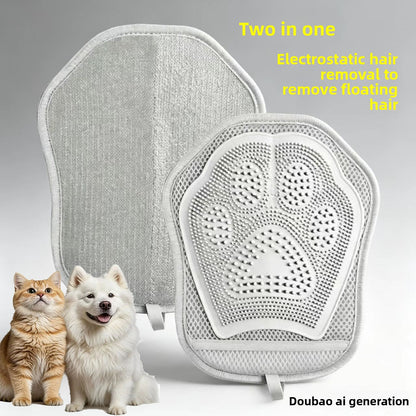Pet Hair Remover Glove Electrostatic Adsorption Dual-Directional Brush