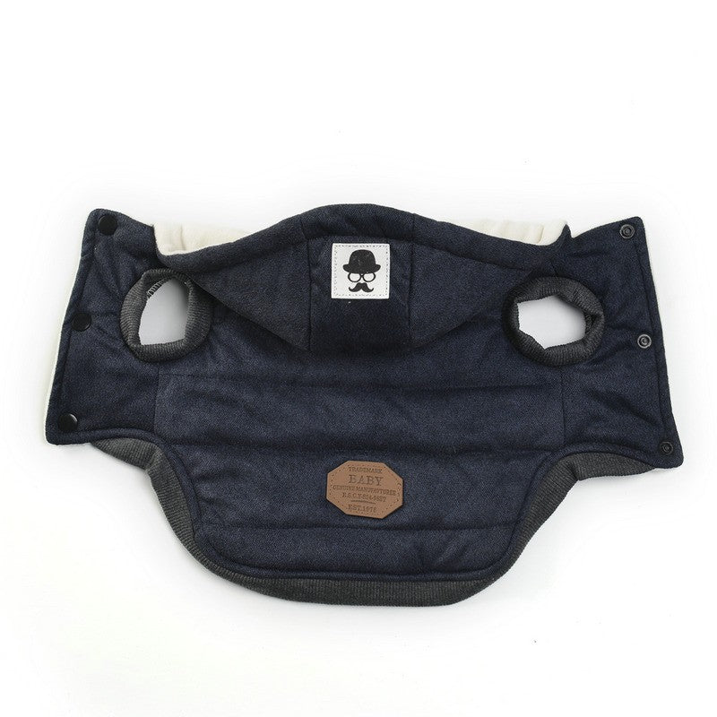 Winter Pet Vest with Hat Set