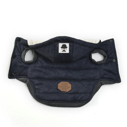 Winter Pet Vest with Hat Set
