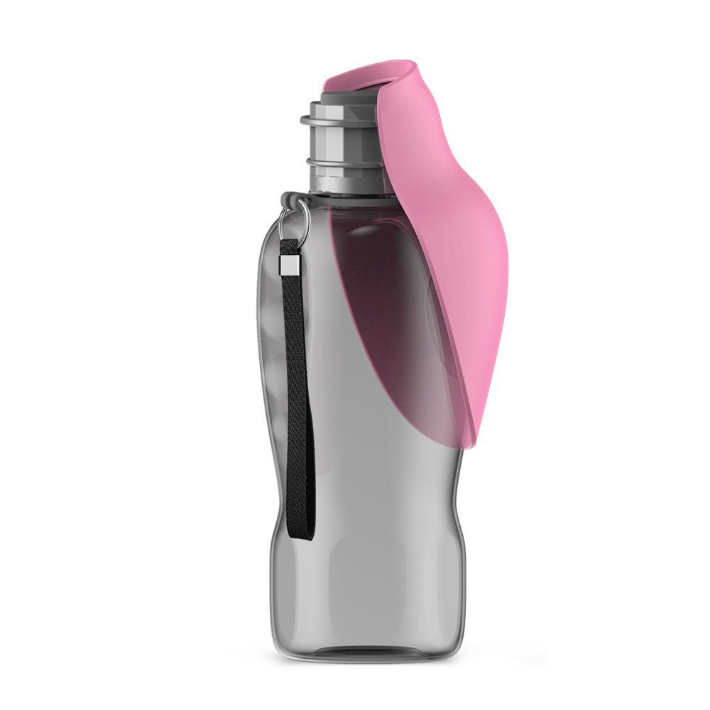 Flip-top folding water bottle