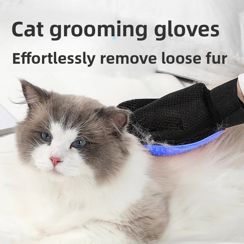 Pet Hair Removal Grooming Bath Gloves