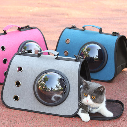 Portable Cat Carrier with Airy Mesh