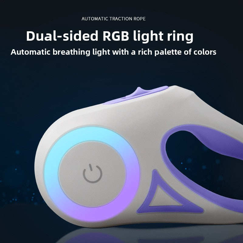 LED Illuminated Retractable Dog Leash