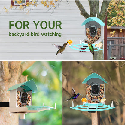 Smart Solar Bird Feeder with Camera