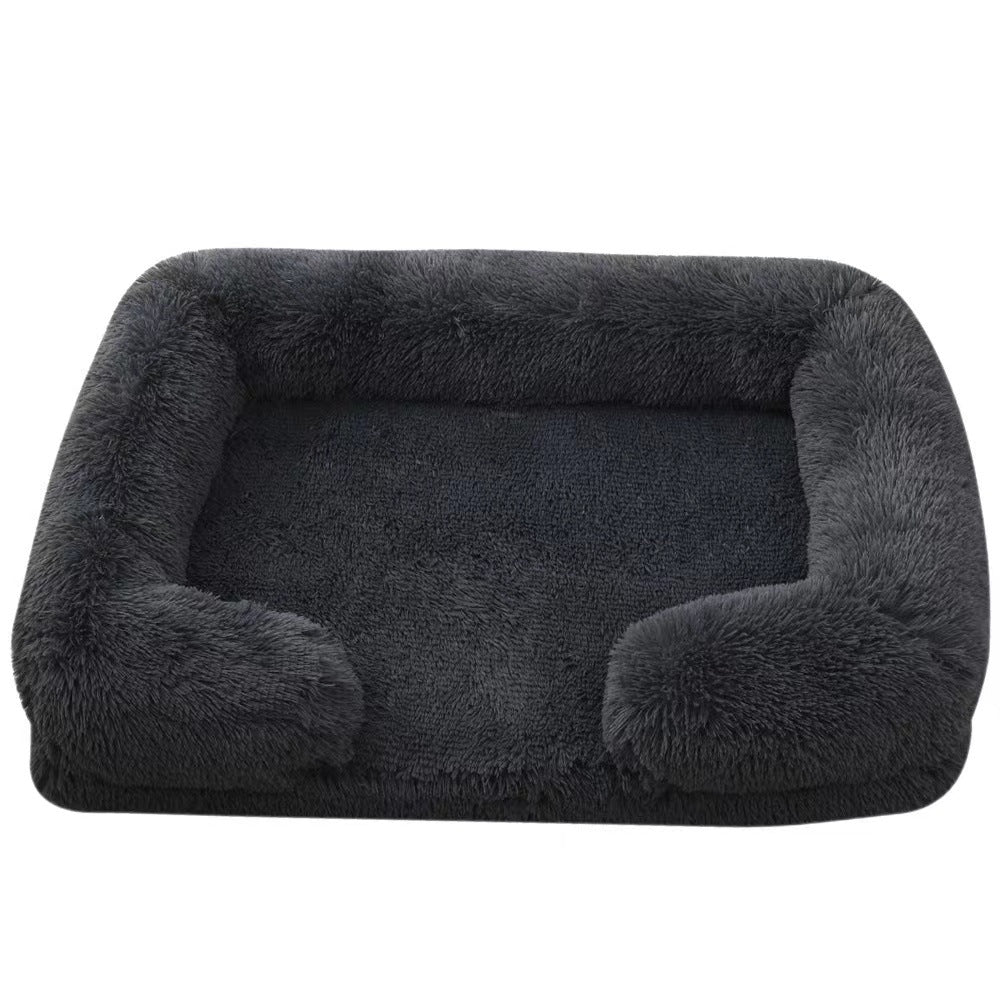 Cat Kennel Plush Round Pet Kennel Pet Bed Pet Supplies