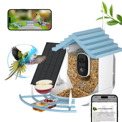 Smart Solar Bird Feeder with Camera