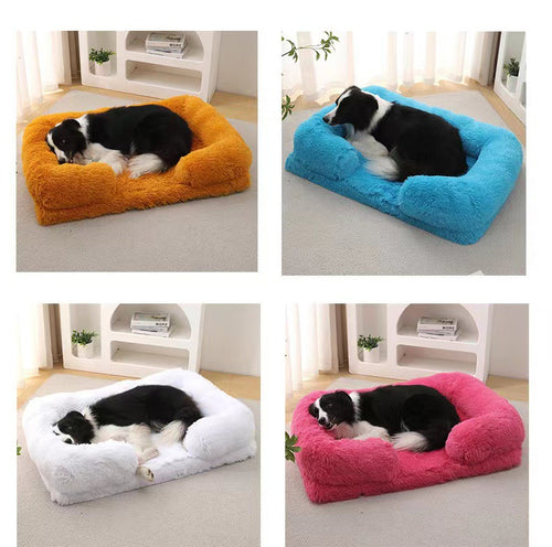 Cat Kennel Plush Round Pet Kennel Pet Bed Pet Supplies