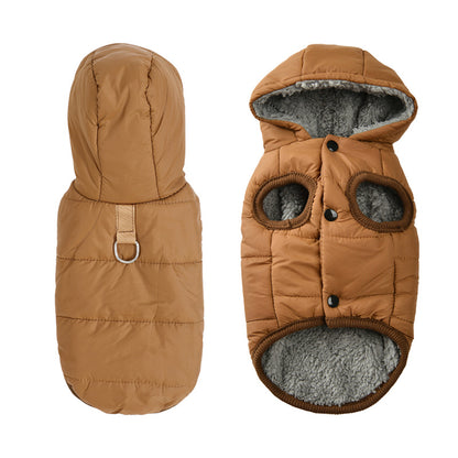 Winter Pet Vest with Hat Set