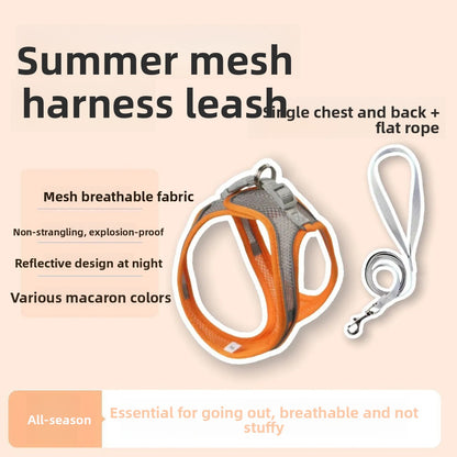 Adjustable Reflective Cat Harness Leash