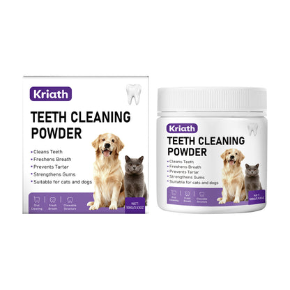 Pet Cat and Dog Cleaning Tooth Powder Gently Cleans Pet Teeth