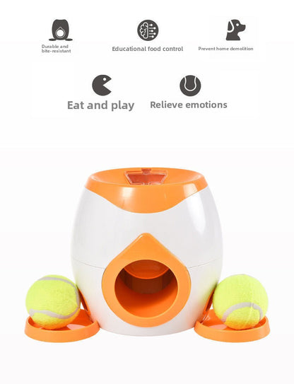 Interactive Pet Tennis Ball Treat Dispenser Toy