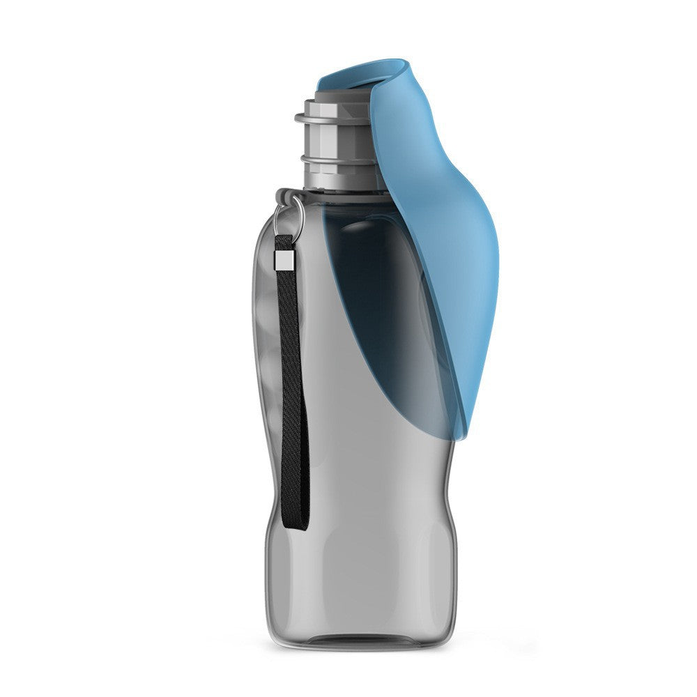 Flip-top folding water bottle