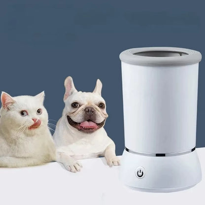 Pet Electric Foot Cleaning Cup with Massage Brush