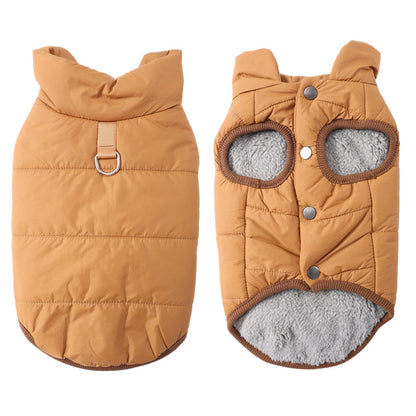 Winter Pet Vest with Hat Set