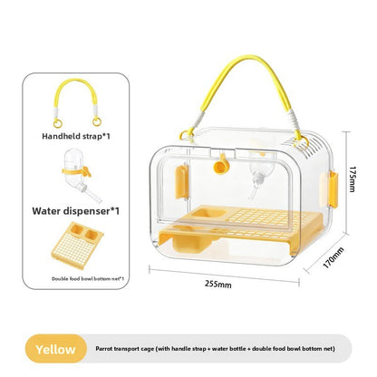 Portable Transparent Bird Cage
