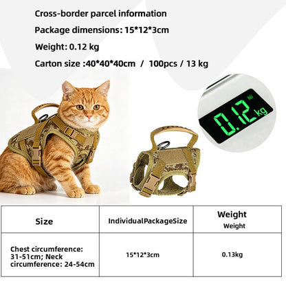 Pet vest-style anti-choking breathable chest and back support belt