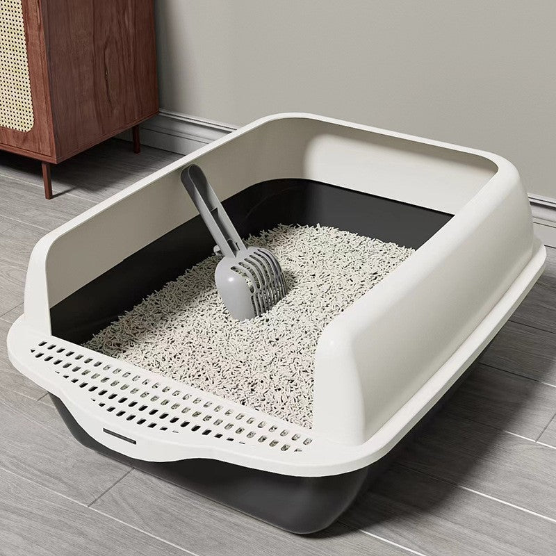 Spacious Semi-Open Cat Litter Haven