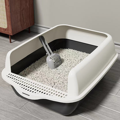 Spacious Semi-Open Cat Litter Haven
