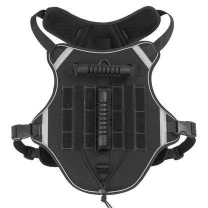 Dog Tactical Vests with Chest Back Belts and Traction Rope Set