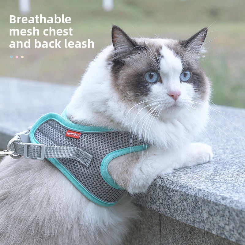 Adjustable Reflective Cat Harness Leash