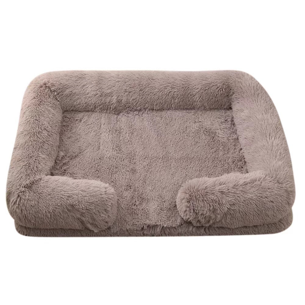 Cat Kennel Plush Round Pet Kennel Pet Bed Pet Supplies
