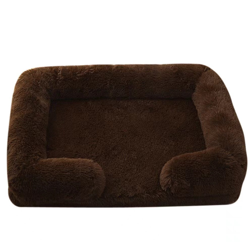 Cat Kennel Plush Round Pet Kennel Pet Bed Pet Supplies