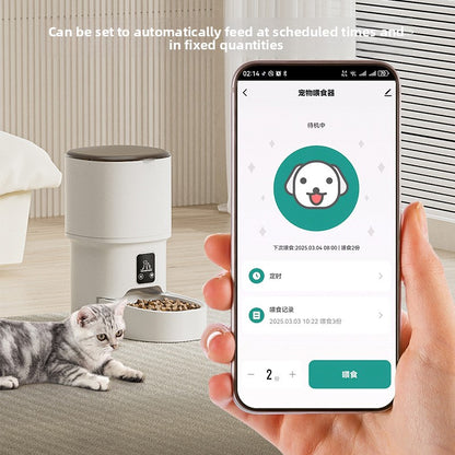 Automatic Pet Feeder with WiFi and Timer Control