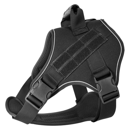 Dog Tactical Vests with Chest Back Belts and Traction Rope Set