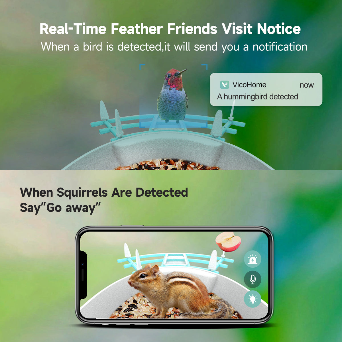 Smart Solar Bird Feeder with Camera