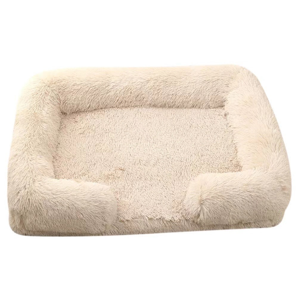 Cat Kennel Plush Round Pet Kennel Pet Bed Pet Supplies
