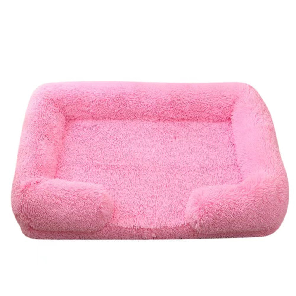 Cat Kennel Plush Round Pet Kennel Pet Bed Pet Supplies