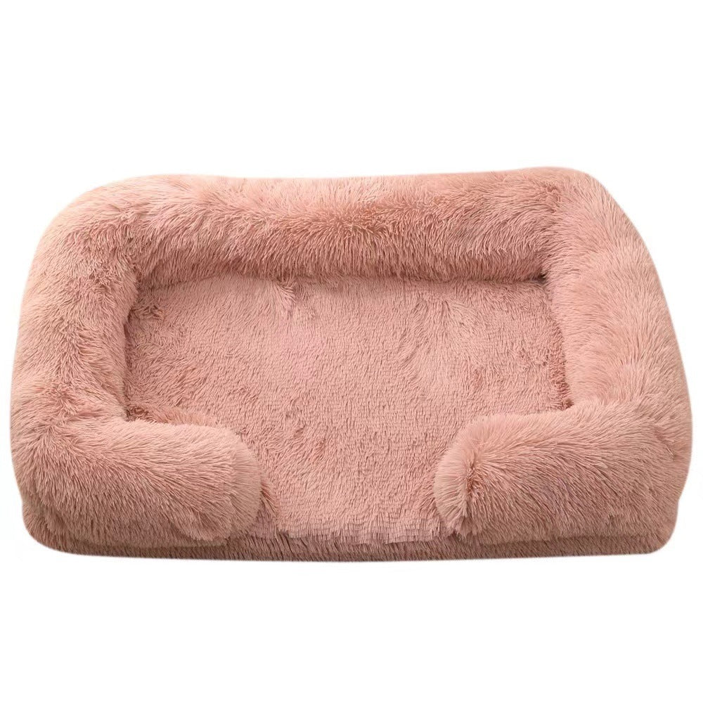 Cat Kennel Plush Round Pet Kennel Pet Bed Pet Supplies