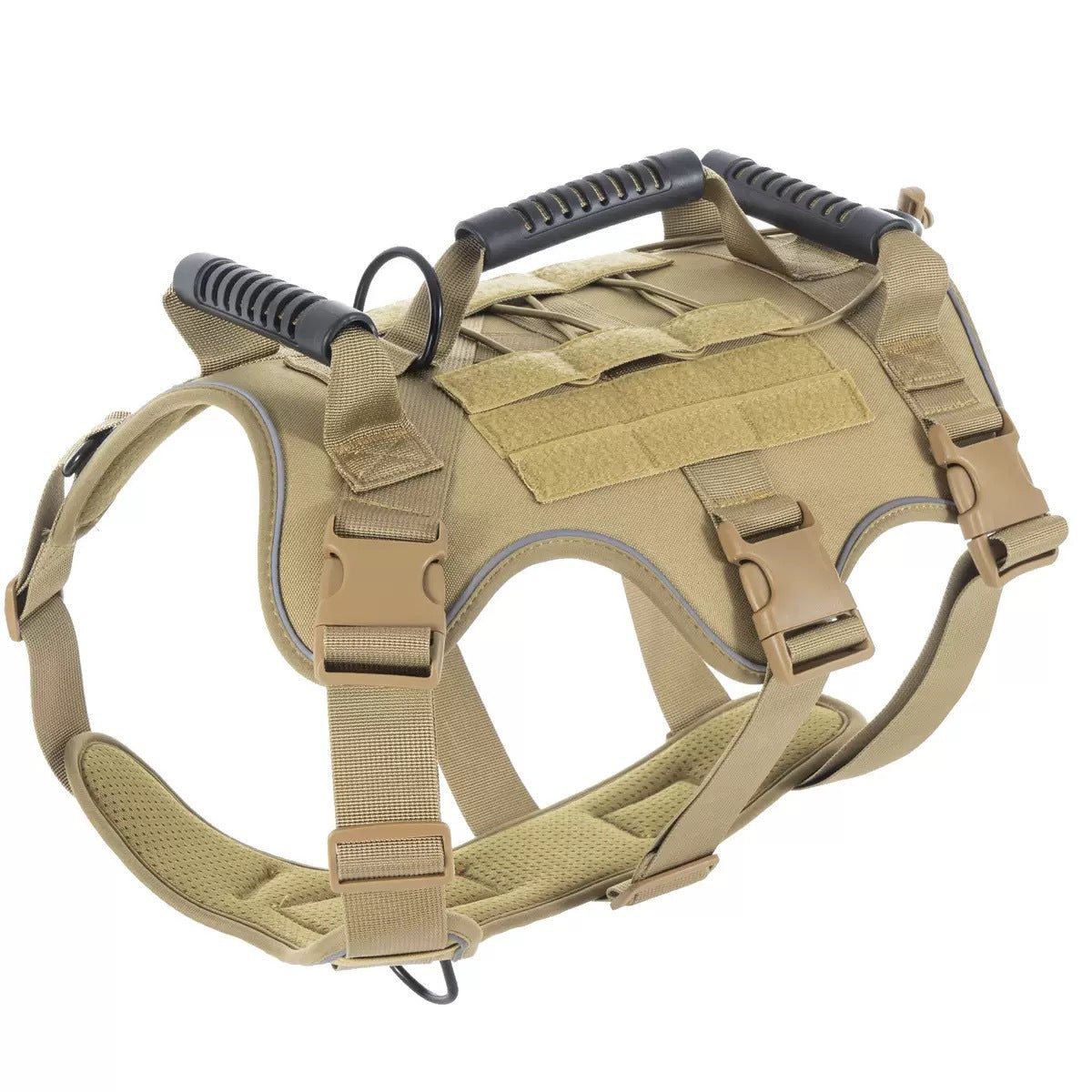 Dog Tactical Vests with Chest Back Belts and Traction Rope Set