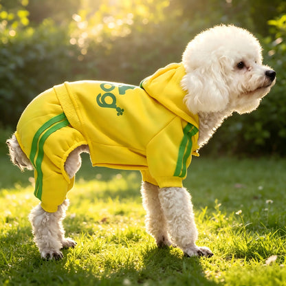Buttoned Four-Legged Hoodie for Cats and Dogs