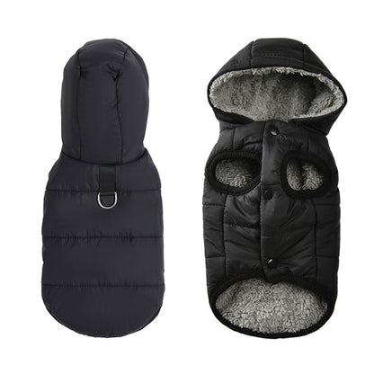 Winter Pet Vest with Hat Set