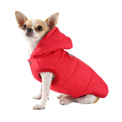 Winter Pet Vest with Hat Set