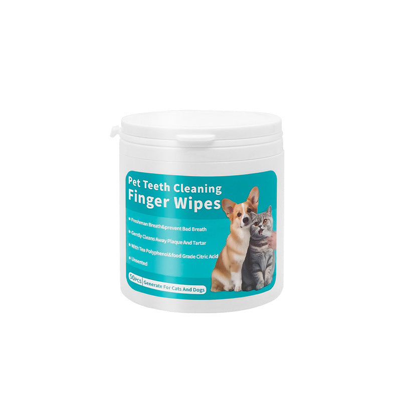 Pet Dental and Cleaning Finger Wipes