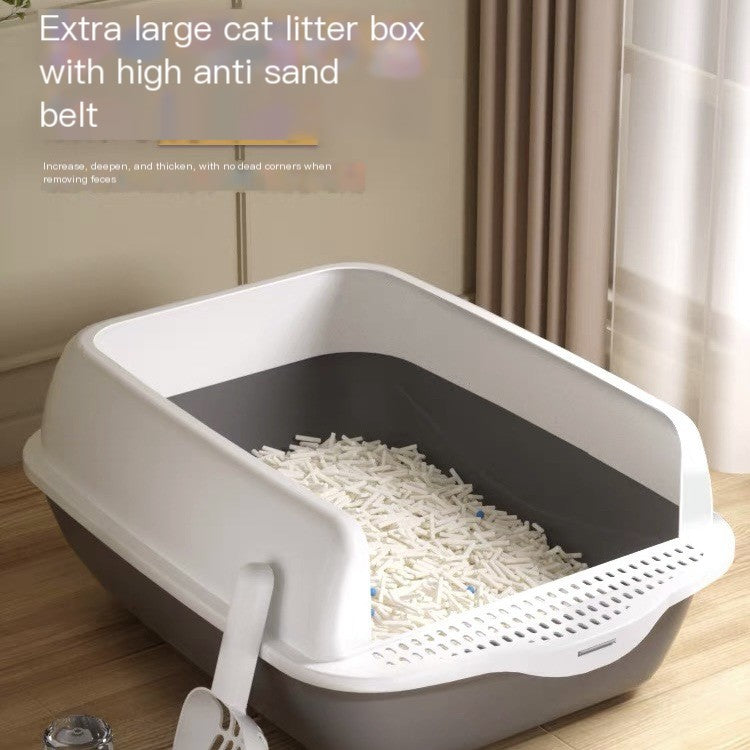 Spacious Semi-Open Cat Litter Haven