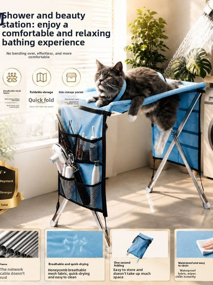 Foldable Pet Grooming Table for Cats and Dogs