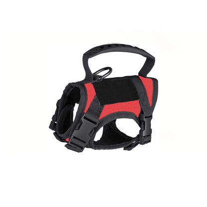 Pet vest-style anti-choking breathable chest and back support belt