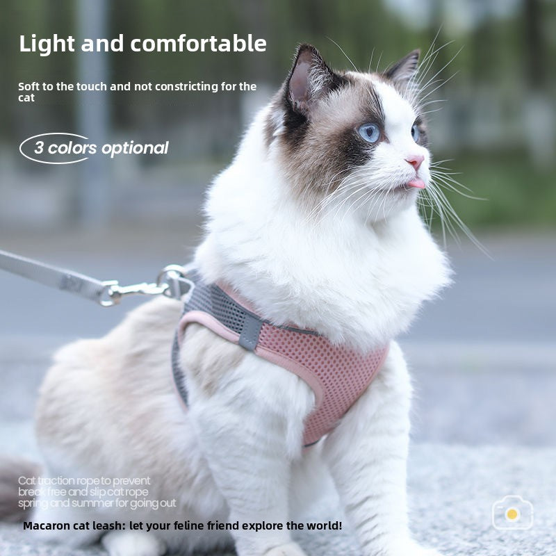 Adjustable Reflective Cat Harness Leash