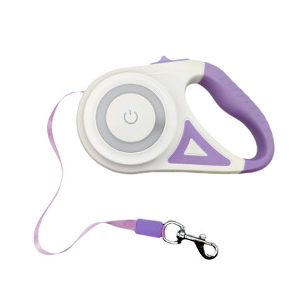 LED Illuminated Retractable Dog Leash